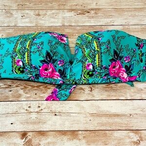 Floral Bandeau Bikini Top